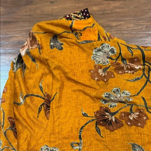 Sundance Mustard Floral Tunic - Etana - Picture 14 of 14